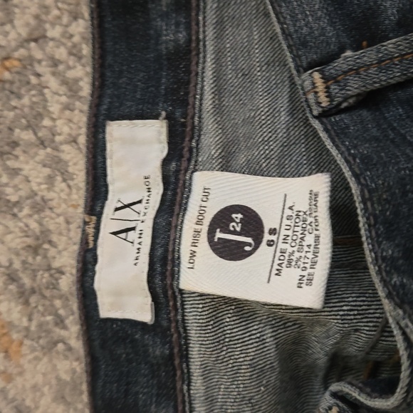 Armani Exchange Size 6S Low Rise Boot Cut - Picture 2 of 3